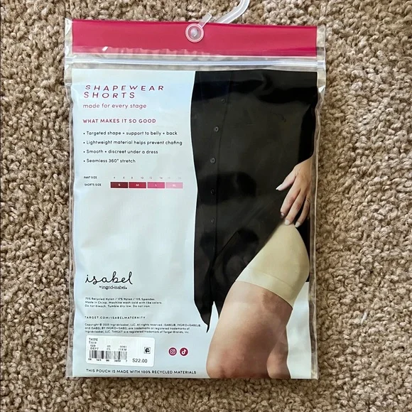 Isabel Maternity High-Waist Shape-wear Shorts - XS Taupe - Picture 4 of 7